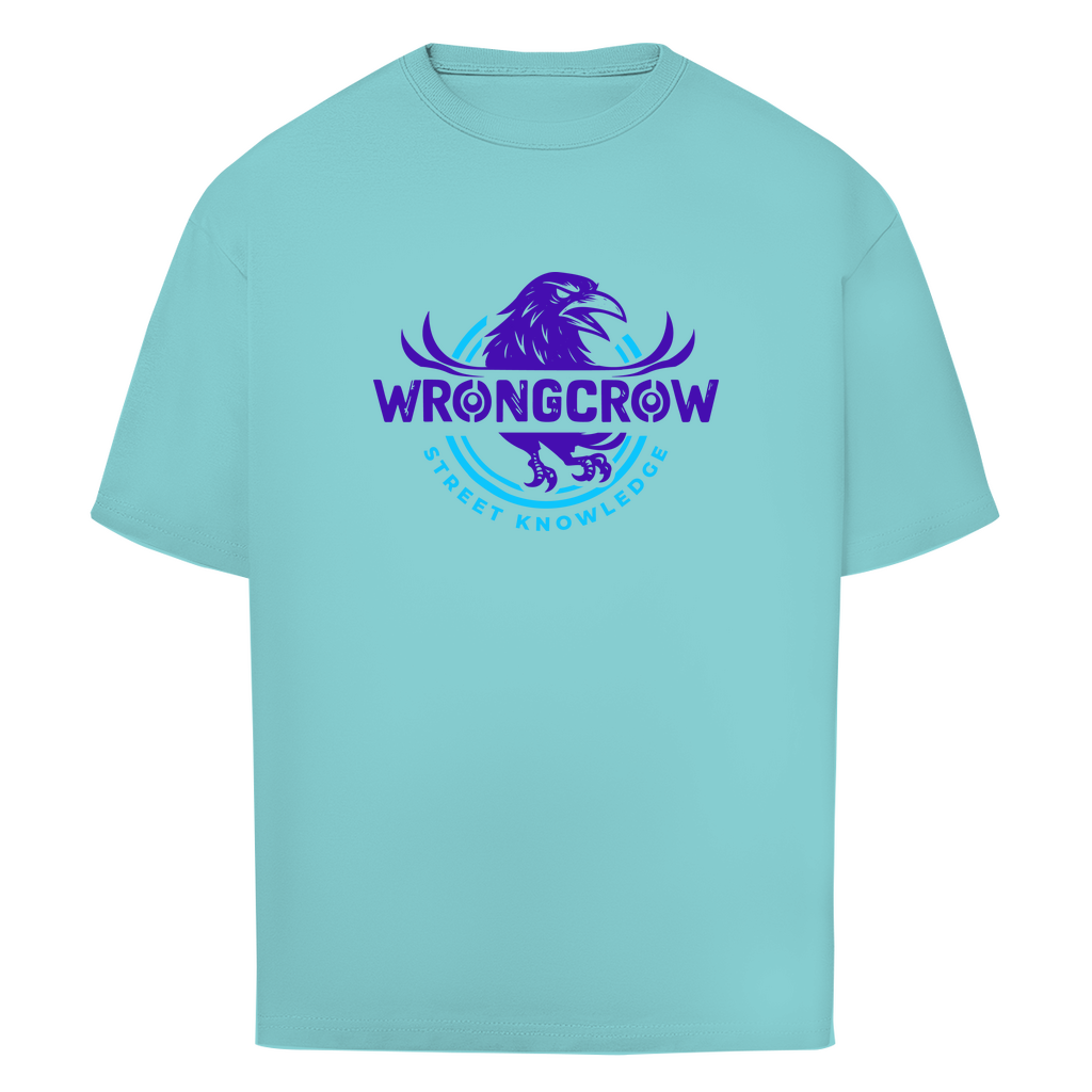 Oversize T-Shirt Wrongcrow - Beryl Blue / S - Clothes