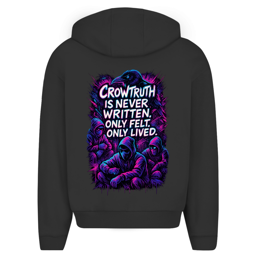 Oversize Zipper Crowtruth - Clothes
