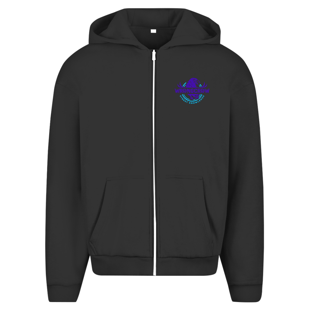 Oversize Zipper Trust No Algorithm - Black / S - Clothes