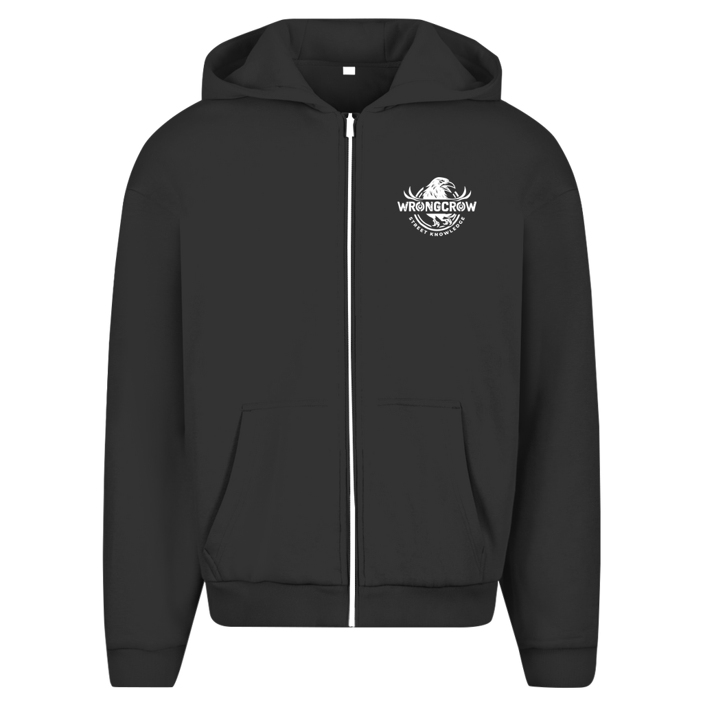 Oversize Zipper Trust No Algorithm - Black / S - Clothes