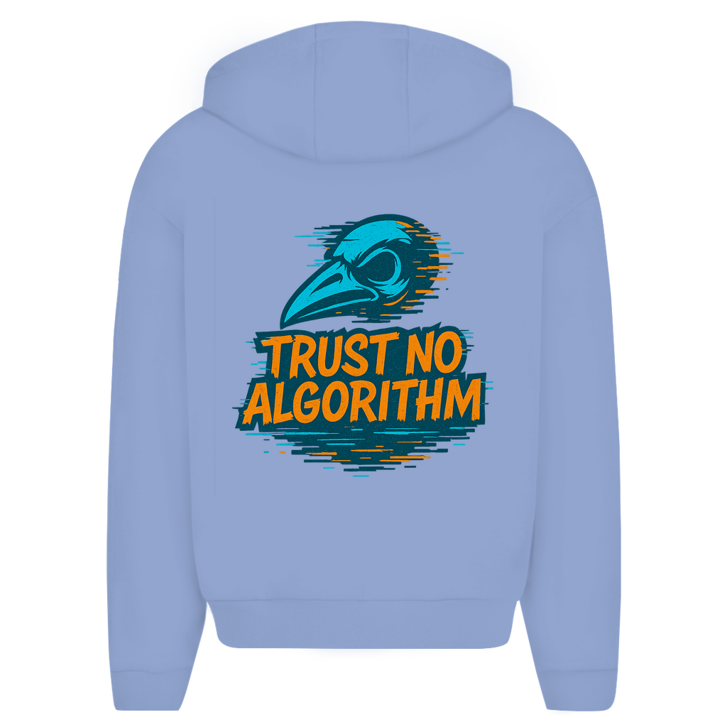 Oversize Zipper Trust No Algorithm - Clothes