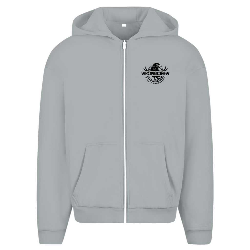 Oversize Zipper Truth Dies In Silence - Light Asphalt / L - Clothes
