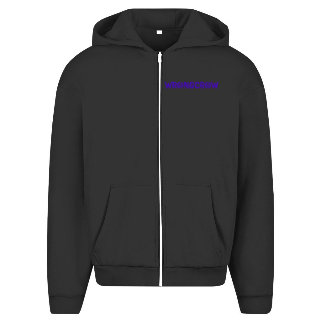 Oversize Zipper Wrongcrow - Black / S - Clothes