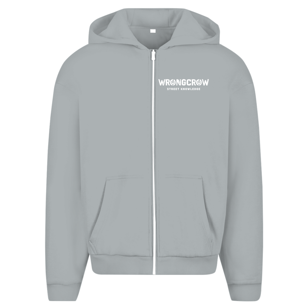Oversize Zipper Wrongcrow - Light Asphalt / L - Clothes