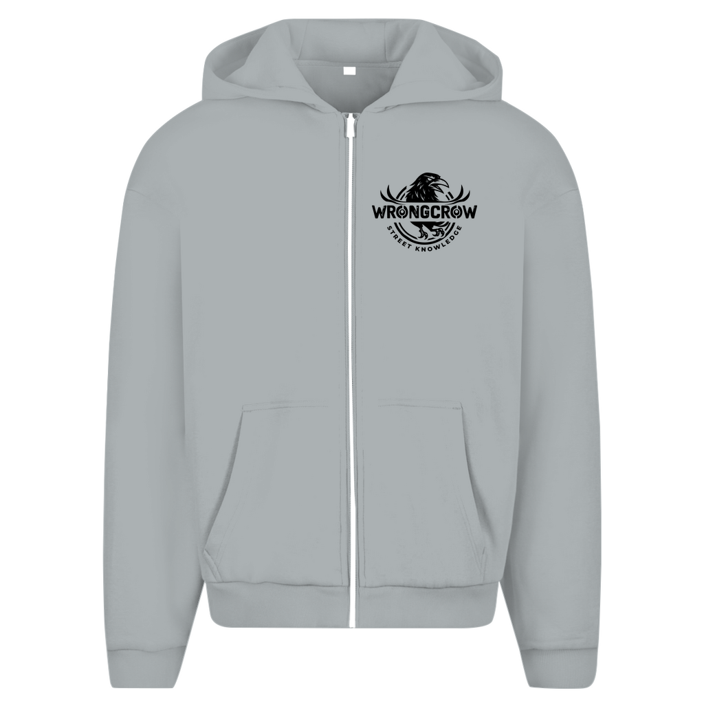Oversize Zipper Wrongcrow - Light Asphalt / L - Clothes