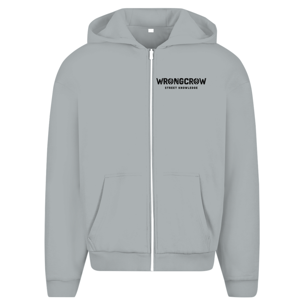 Oversize Zipper Wrongcrow - Light Asphalt / L - Clothes