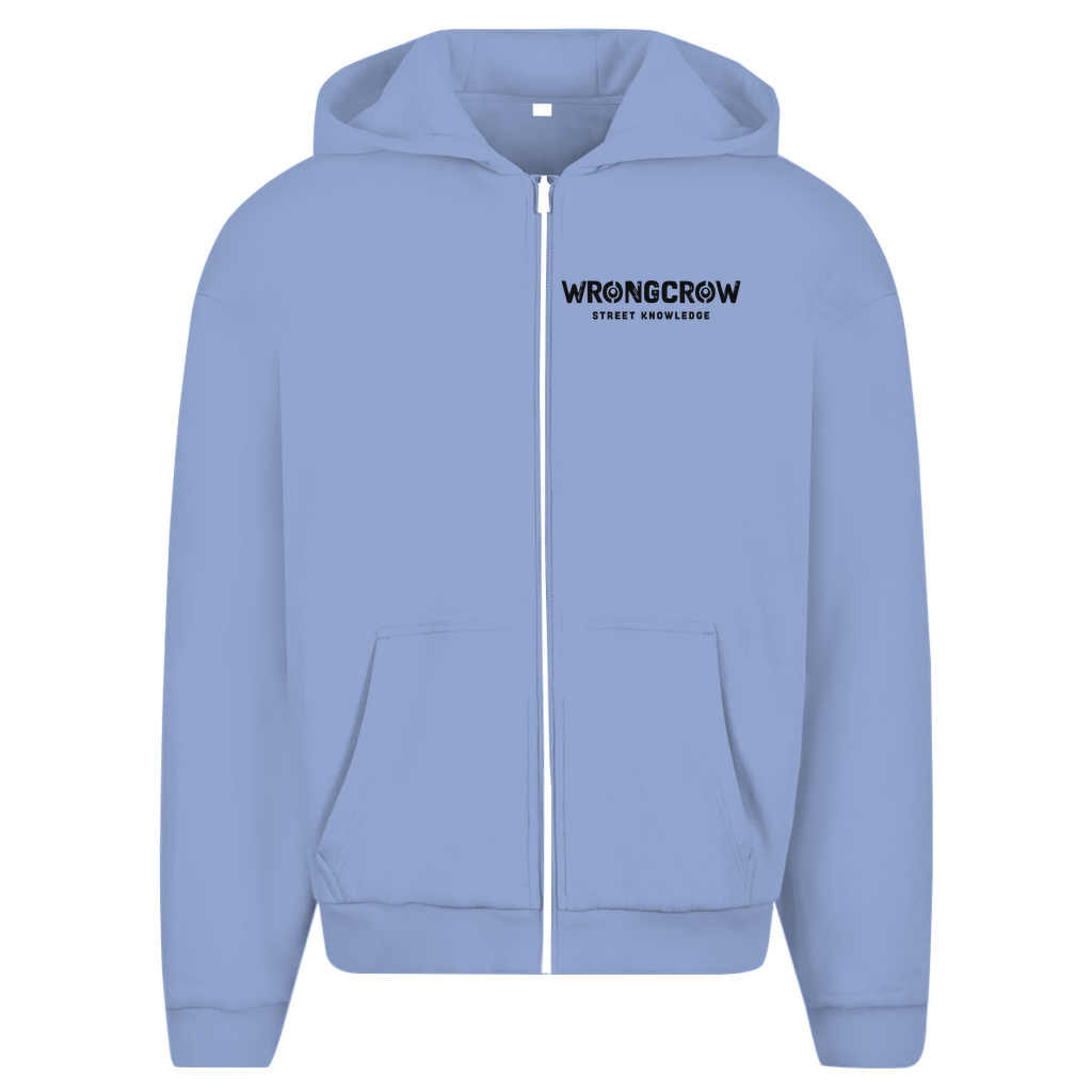 Oversize Zipper Wrongcrow - Powder Blue / S - Clothes