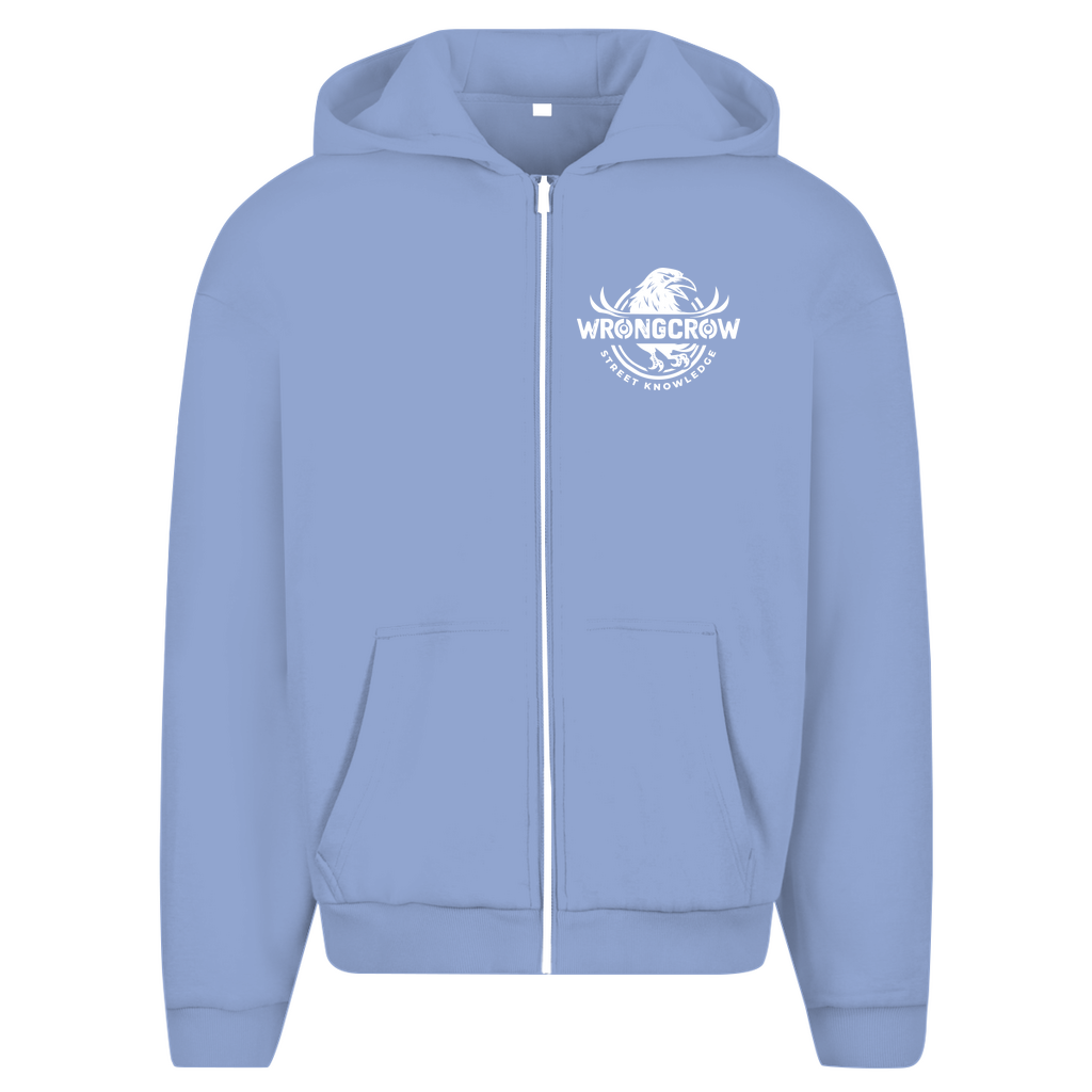 Oversize Zipper Wrongcrow - Powder Blue / S - Clothes