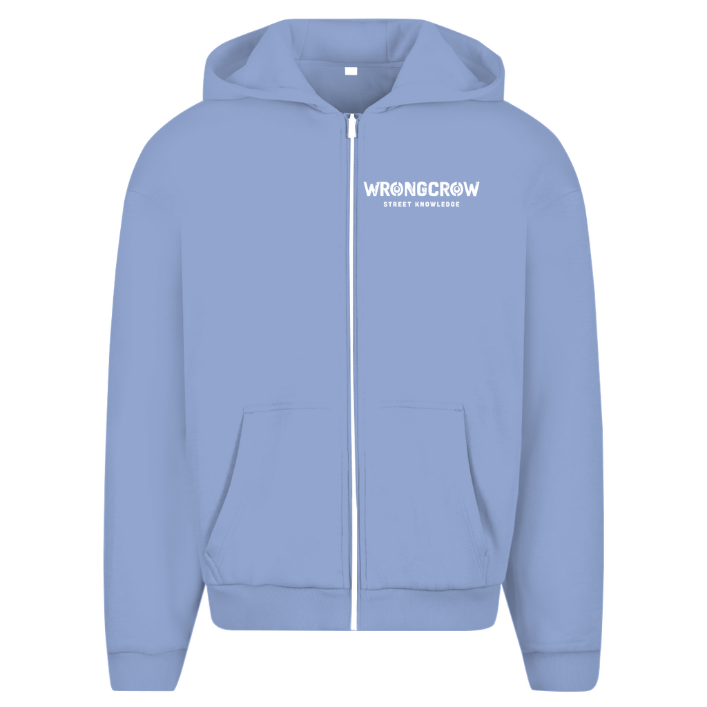 Oversize Zipper Wrongcrow - Powder Blue / S - Clothes