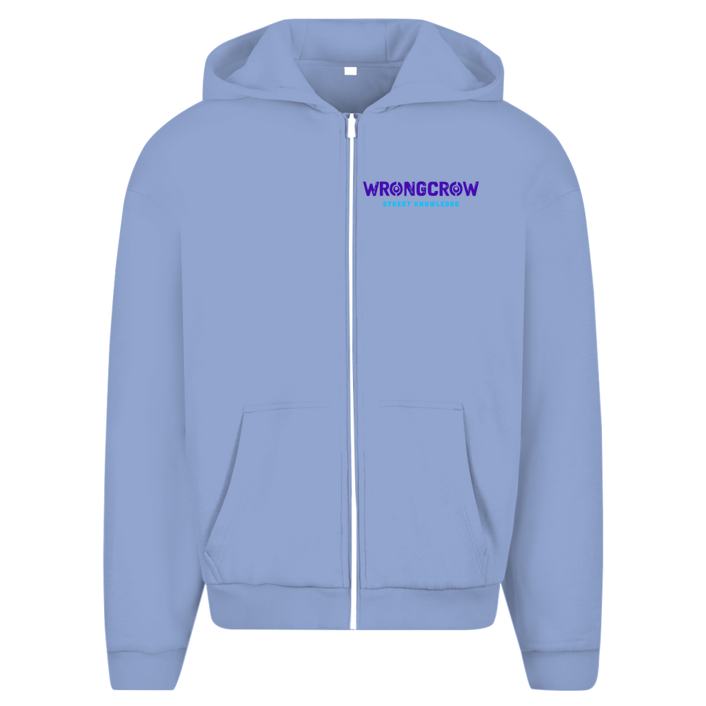 Oversize Zipper Wrongcrow - Powder Blue / S - Clothes