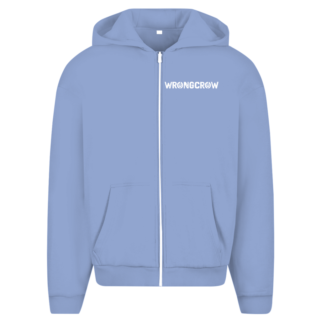 Oversize Zipper Wrongcrow - Powder Blue / S - Clothes