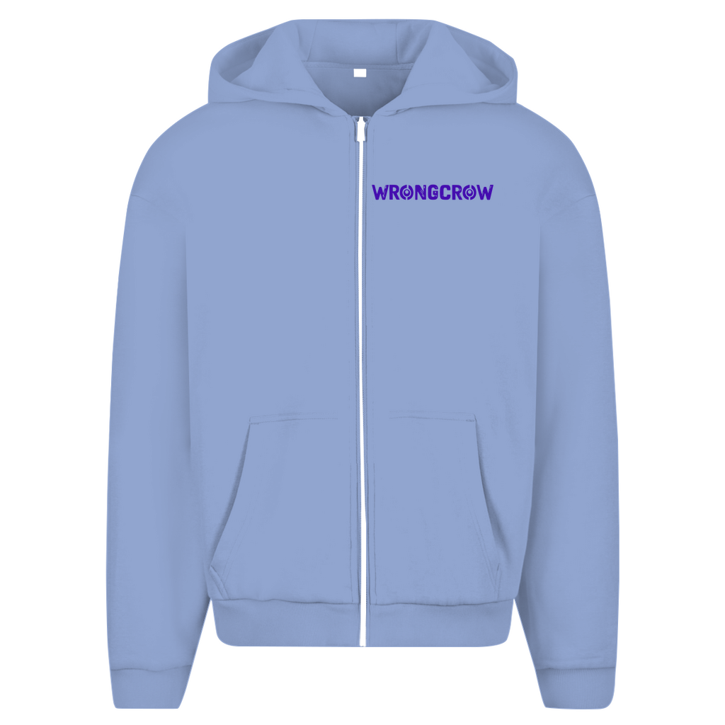 Oversize Zipper Wrongcrow - Powder Blue / S - Clothes