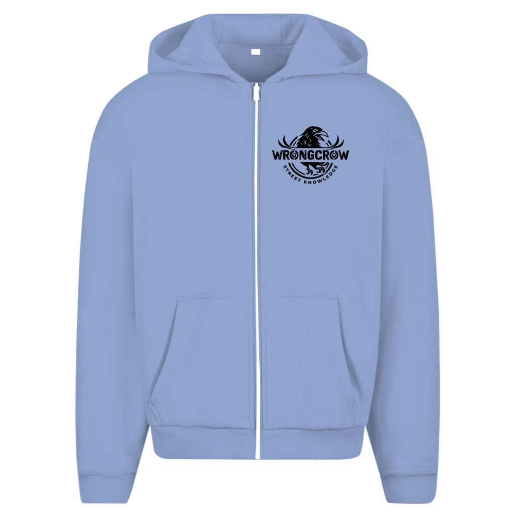 Oversize Zipper Wrongcrow - Powder Blue / S - Clothes