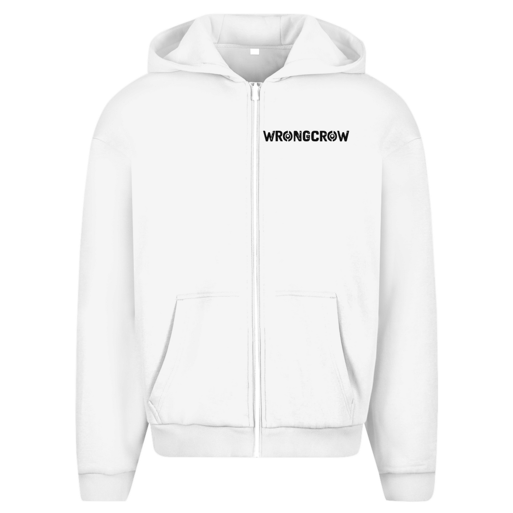 Oversize Zipper Wrongcrow - White / S - Clothes
