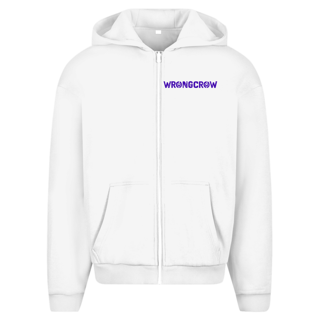 Oversize Zipper Wrongcrow - White / S - Clothes