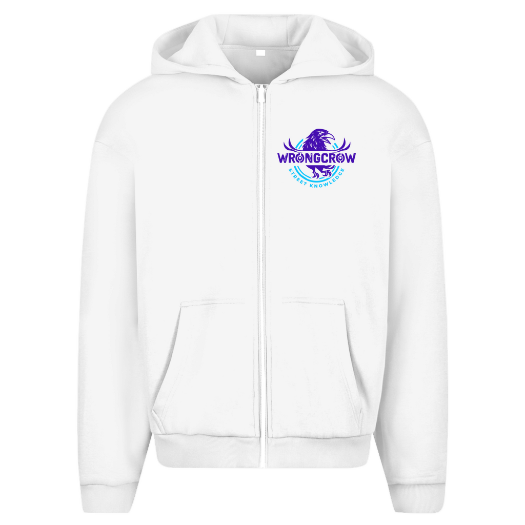 Oversize Zipper Wrongcrow - White / S - Clothes
