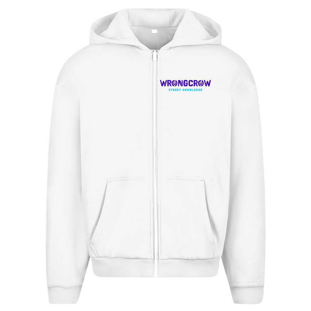 Oversize Zipper Wrongcrow - White / S - Clothes