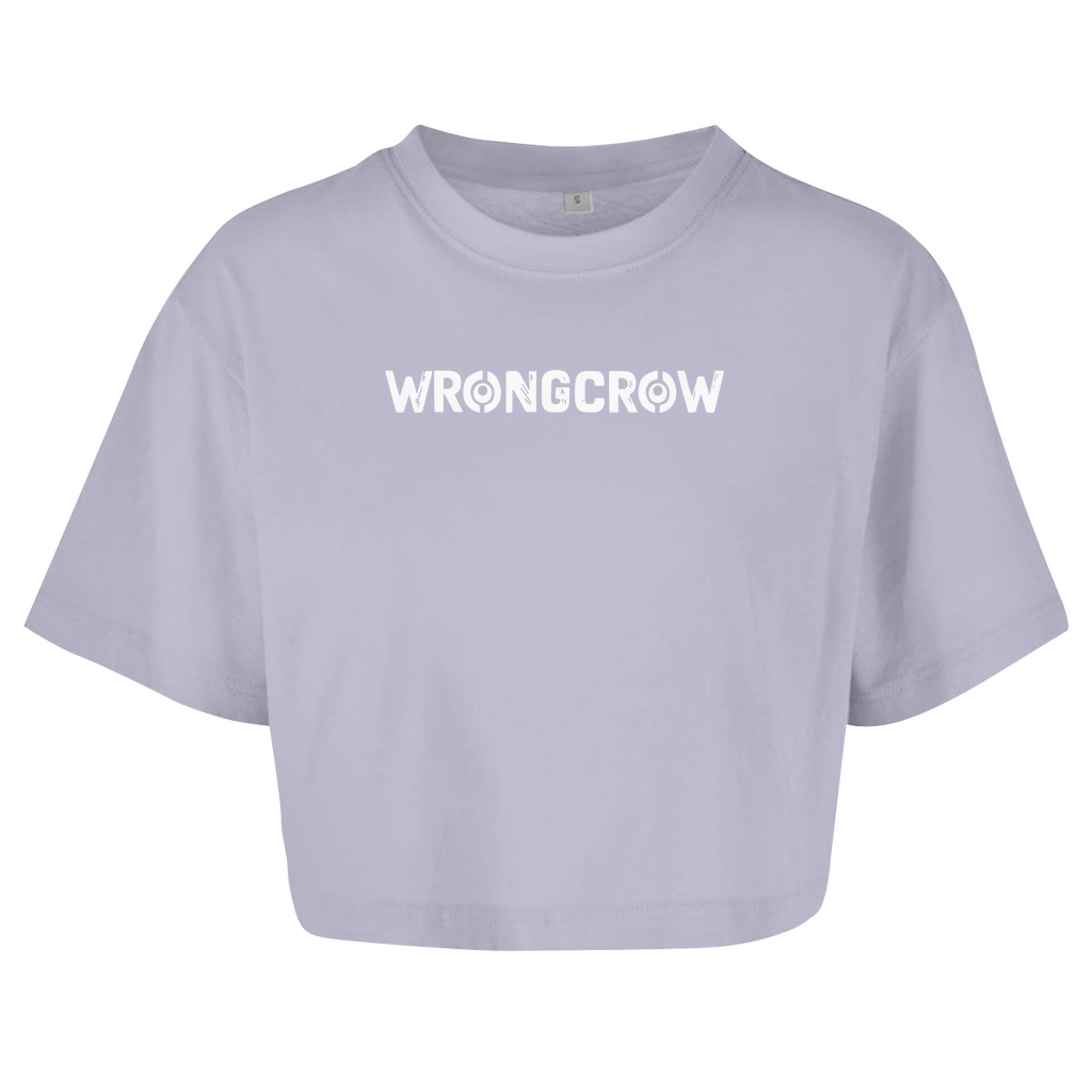 Queens Oversize Crop T-Shirt Wrongcrow - Soft Lilac / XS - Clothes