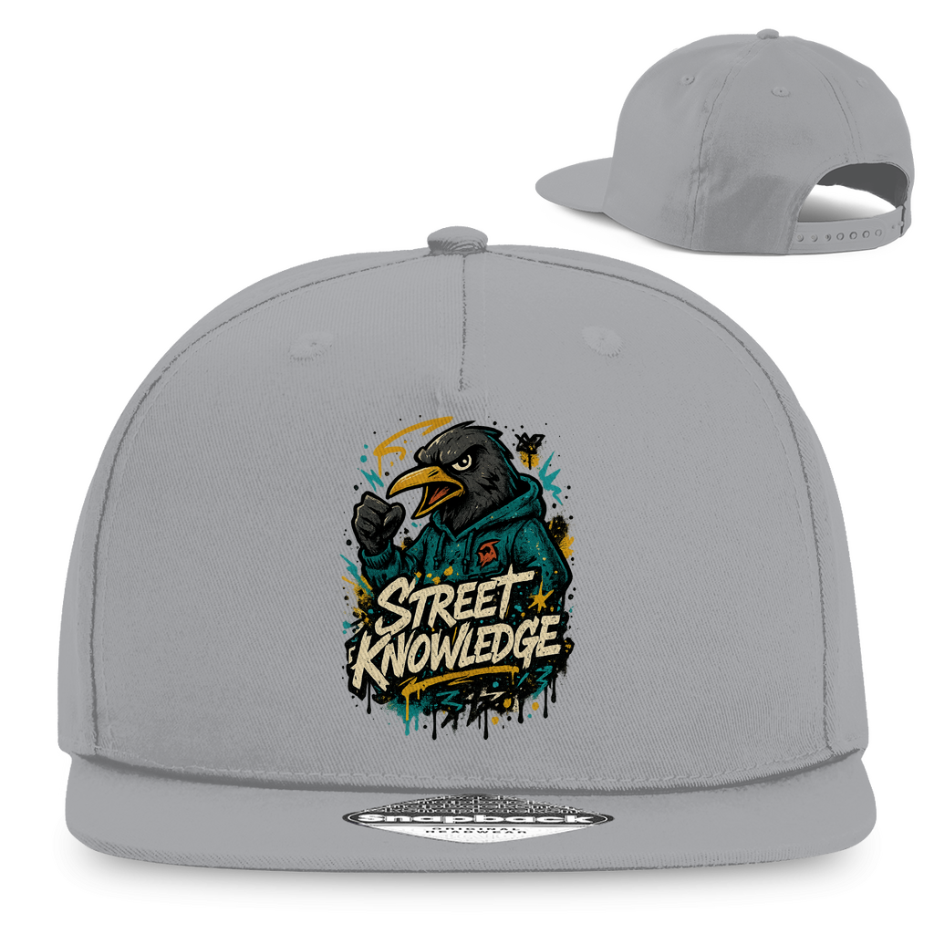 Snapback Rapper Cap Street Knowledge - Light Grey - Accessories