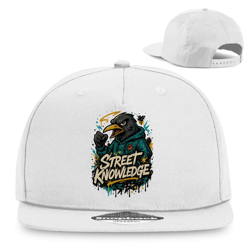 Snapback Rapper Cap Street Knowledge - White - Accessories