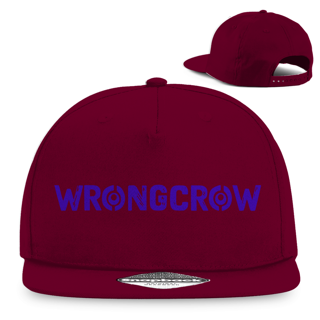 Snapback Rapper Cap Wrongcrow - Burgundy - Accessories