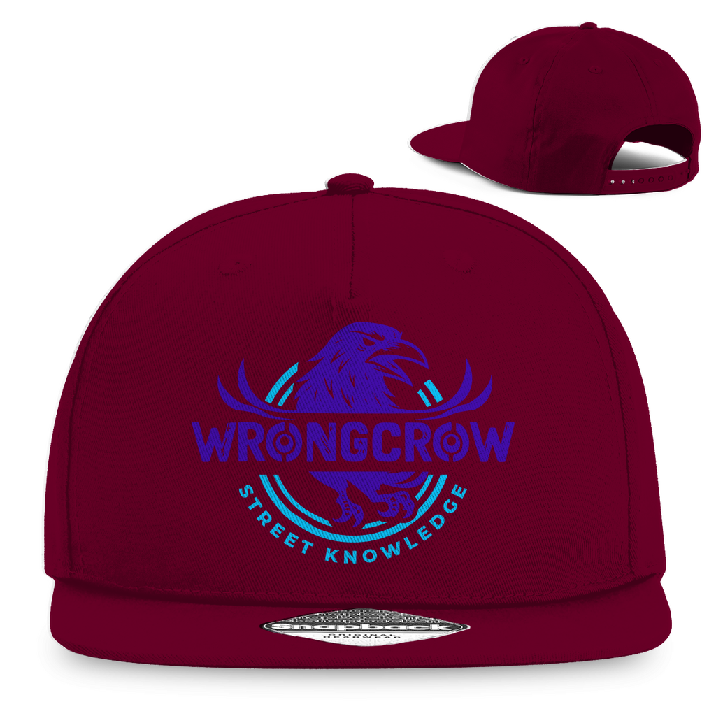 Snapback Rapper Cap Wrongcrow - Burgundy - Accessories
