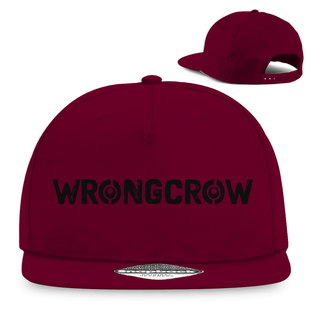 Snapback Rapper Cap Wrongcrow - Burgundy - Accessories
