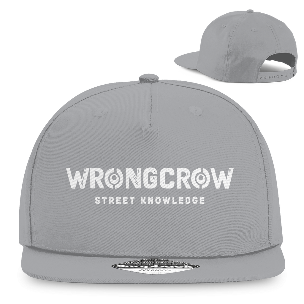 Snapback Rapper Cap Wrongcrow - Light Grey - Accessories