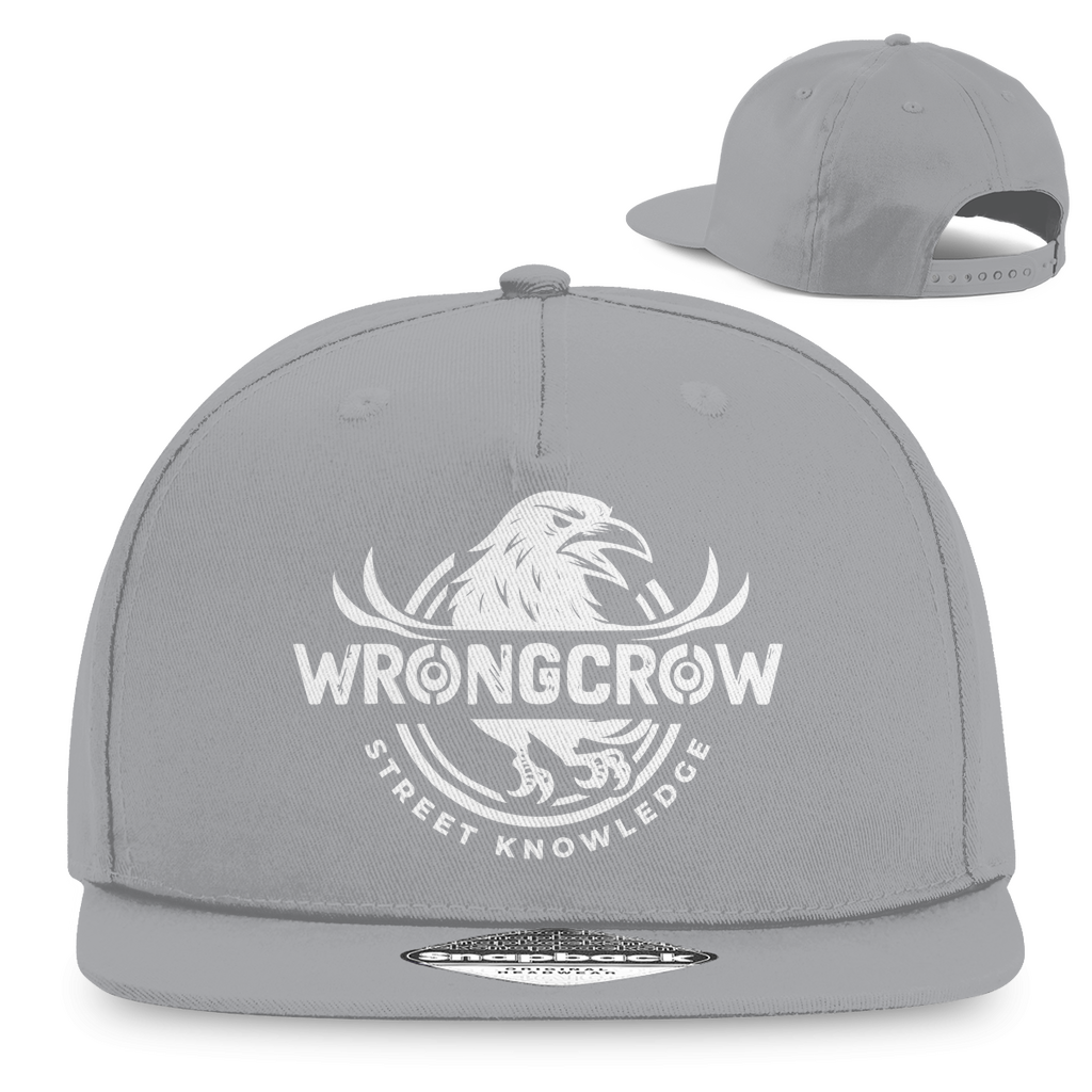 Snapback Rapper Cap Wrongcrow - Light Grey - Accessories