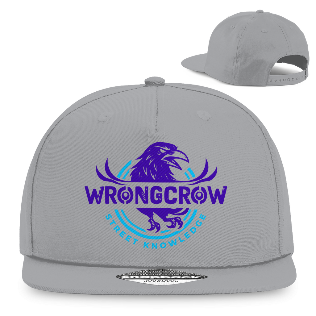 Snapback Rapper Cap Wrongcrow - Light Grey - Accessories