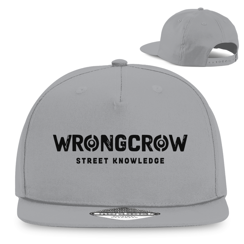 Snapback Rapper Cap Wrongcrow - Light Grey - Accessories