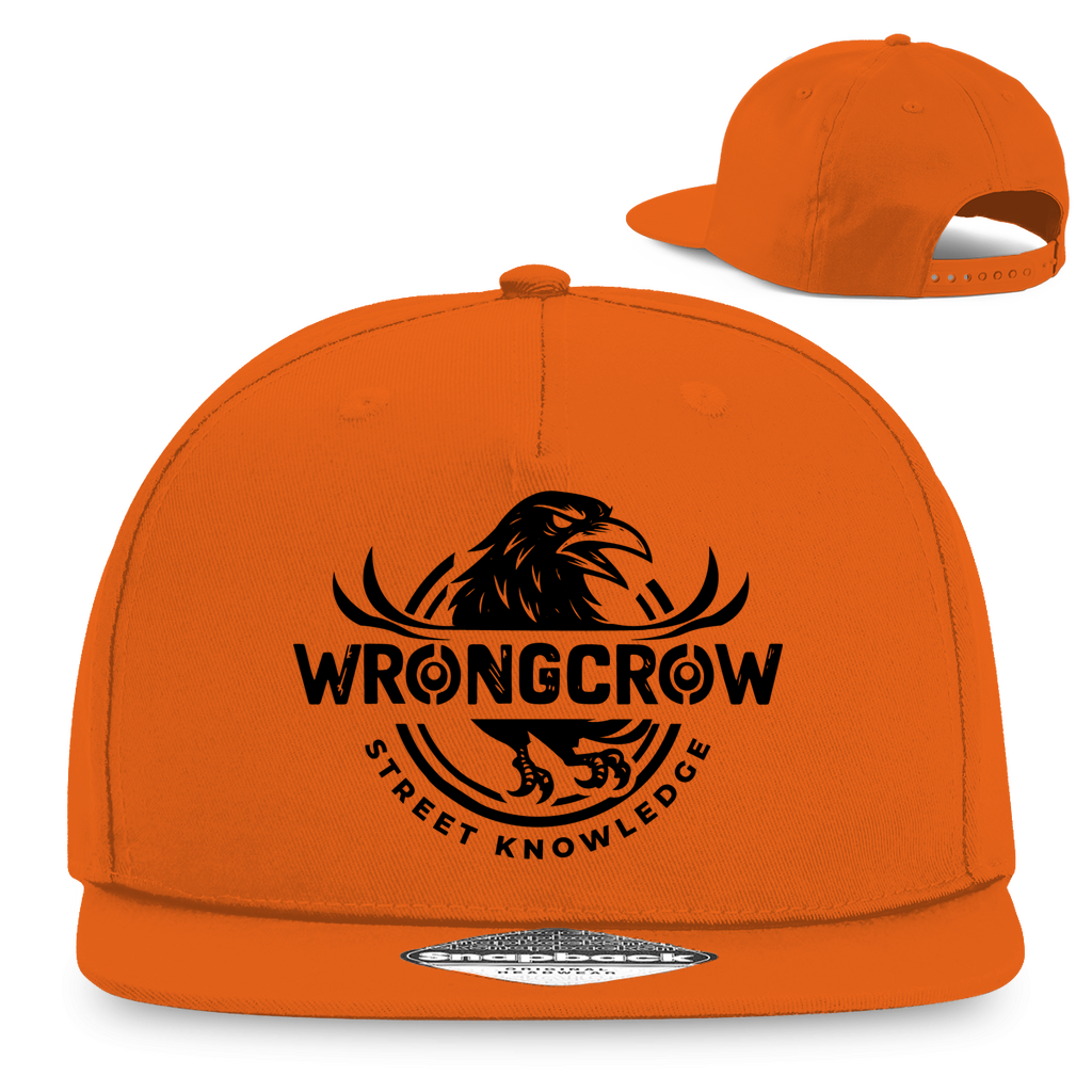 Snapback Rapper Cap Wrongcrow - Orange - Accessories