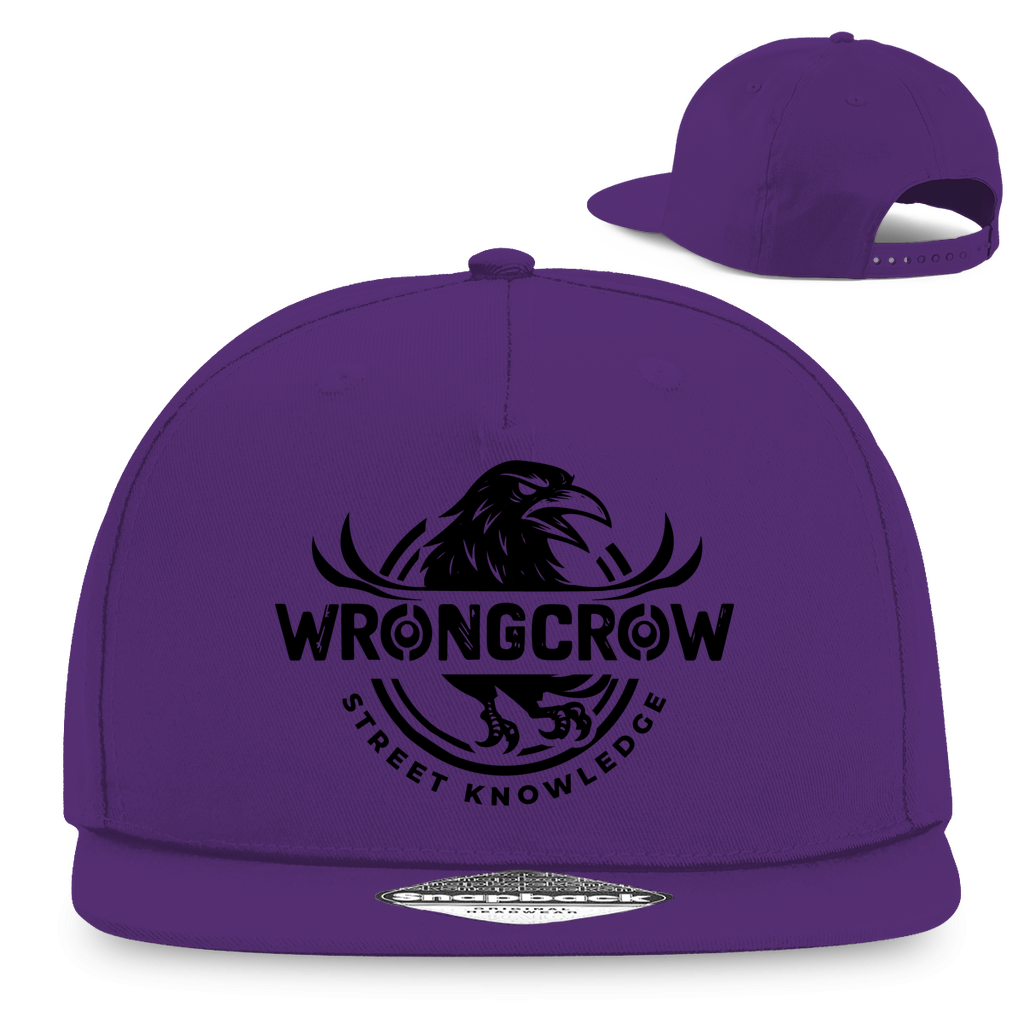 Snapback Rapper Cap Wrongcrow - Purple - Accessories