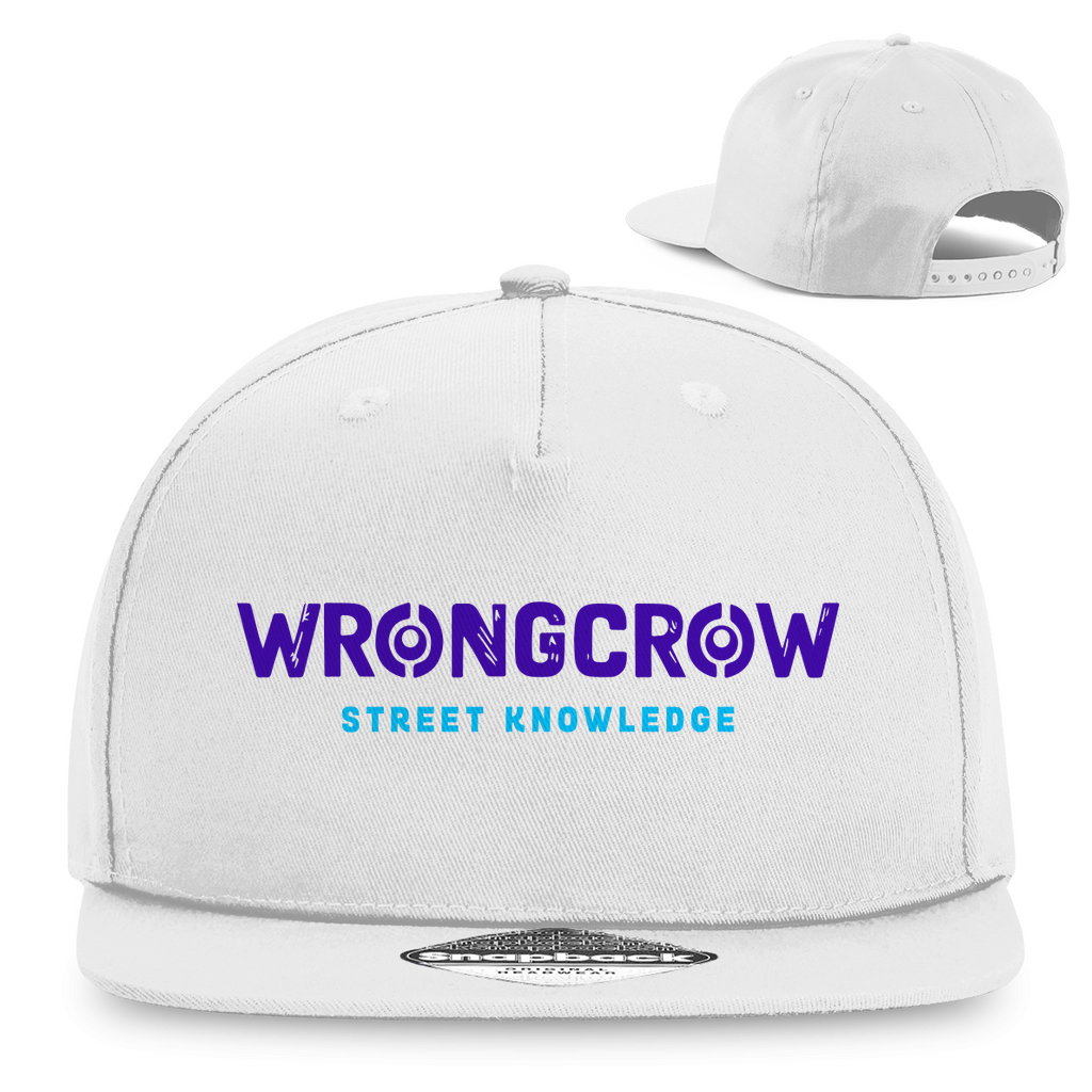 Snapback Rapper Cap Wrongcrow - White - Accessories
