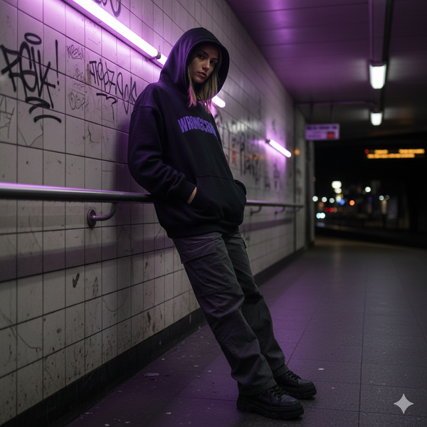 380 GSM Oversize Fit Streetwear Hoodie mit Backprint