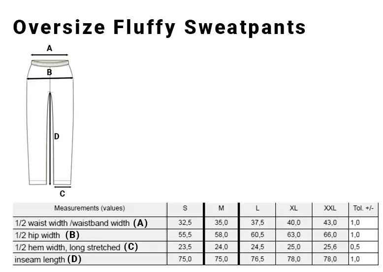 Oversize Fluffy Sweatpants Wrongcrow
