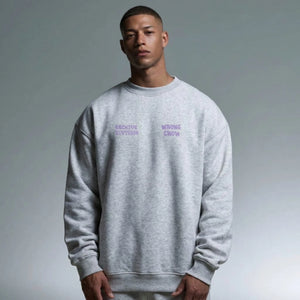FILE01 Grey Crewneck Frontansicht 