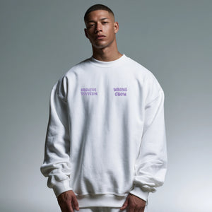 FILE01 White Crewneck Frontansicht 