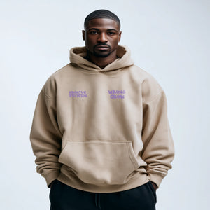 FILE01 Sand Hoodie Frontansicht