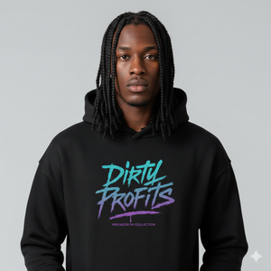 Dirty Profits Streetwear Oversize Hoodie in schwarz von Wrongcrow