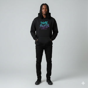 Dirty Profits Streetwear Oversize Hoodie in schwarz von Wrongcrow