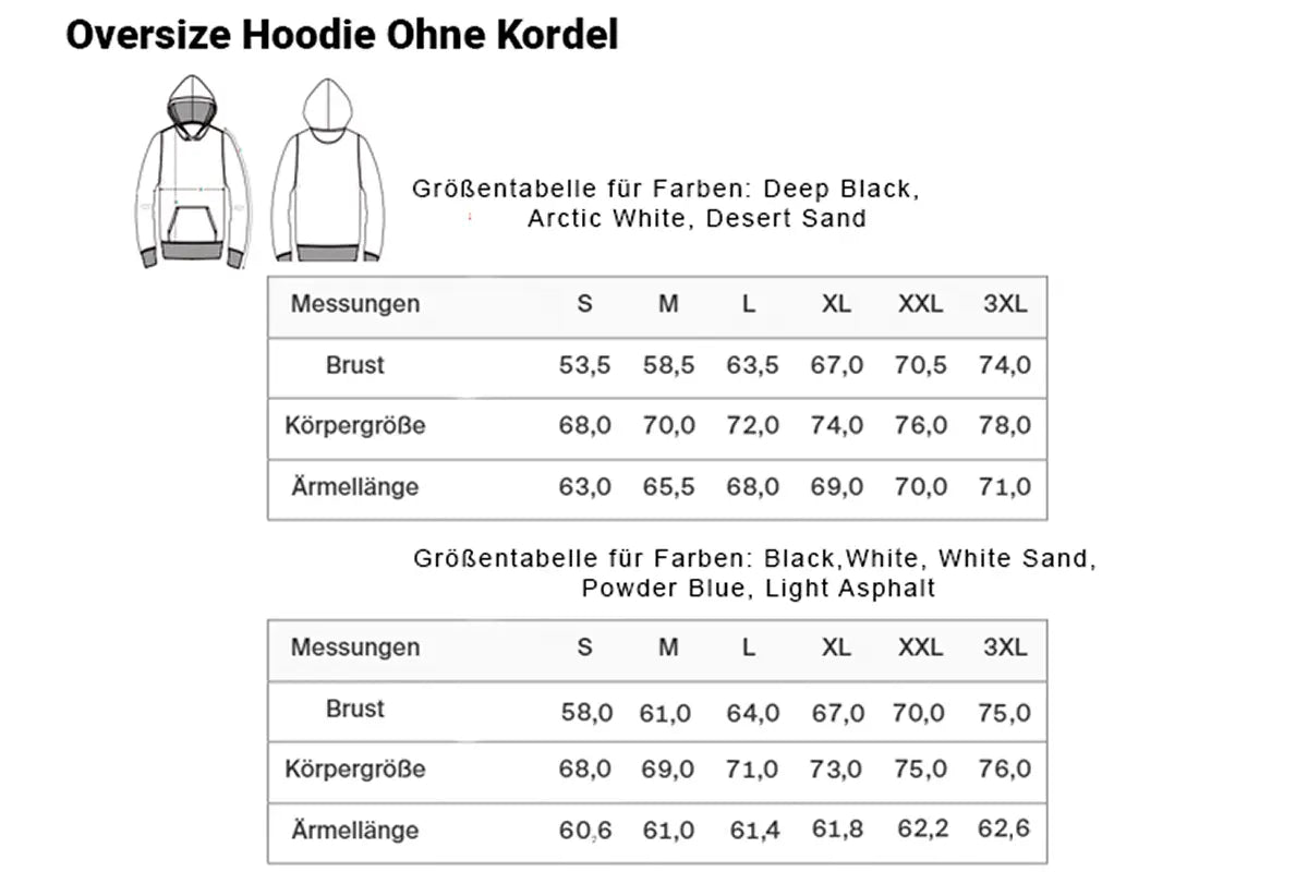 Oversize Hoodie Ohne Kordel Fly Digital