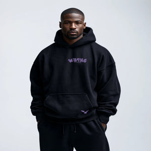 WR?NG BY CHOICE CHEST PRINT Ultra Heavy Oversized Hoodie – 500 GSM