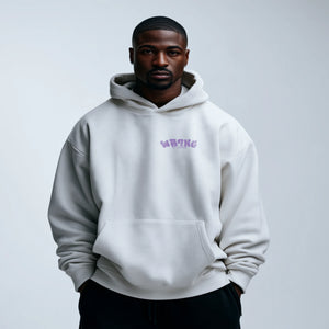 WR?NG BY CHOICE CHEST PRINT Ultra Heavy Oversized Hoodie – 500 GSM