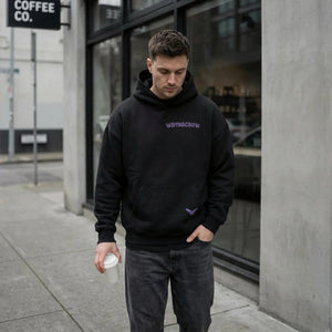 Wrongcrow The Archive Hoodie Front Black
