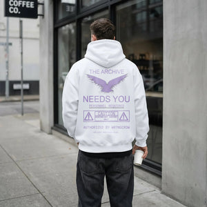 Wrongcrow The Archive Hoodie White Backview