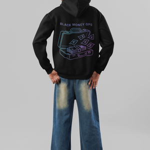 Black Money Ops Streetwear Oversized Hoodie