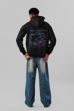 Black Money Ops Streetwear Oversized Hoodie