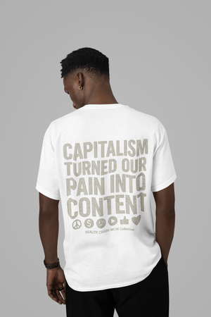 Capitalism Tee Oversize Streetwear Wrongcrow 