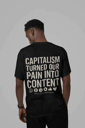 Capitalism Tee Oversize Streetwear Wrongcrow 